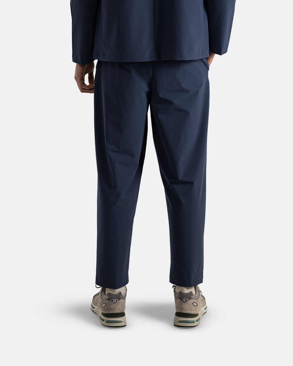 Unisex Nylon Sweatpants - Navy - Tapered Pant - Navy