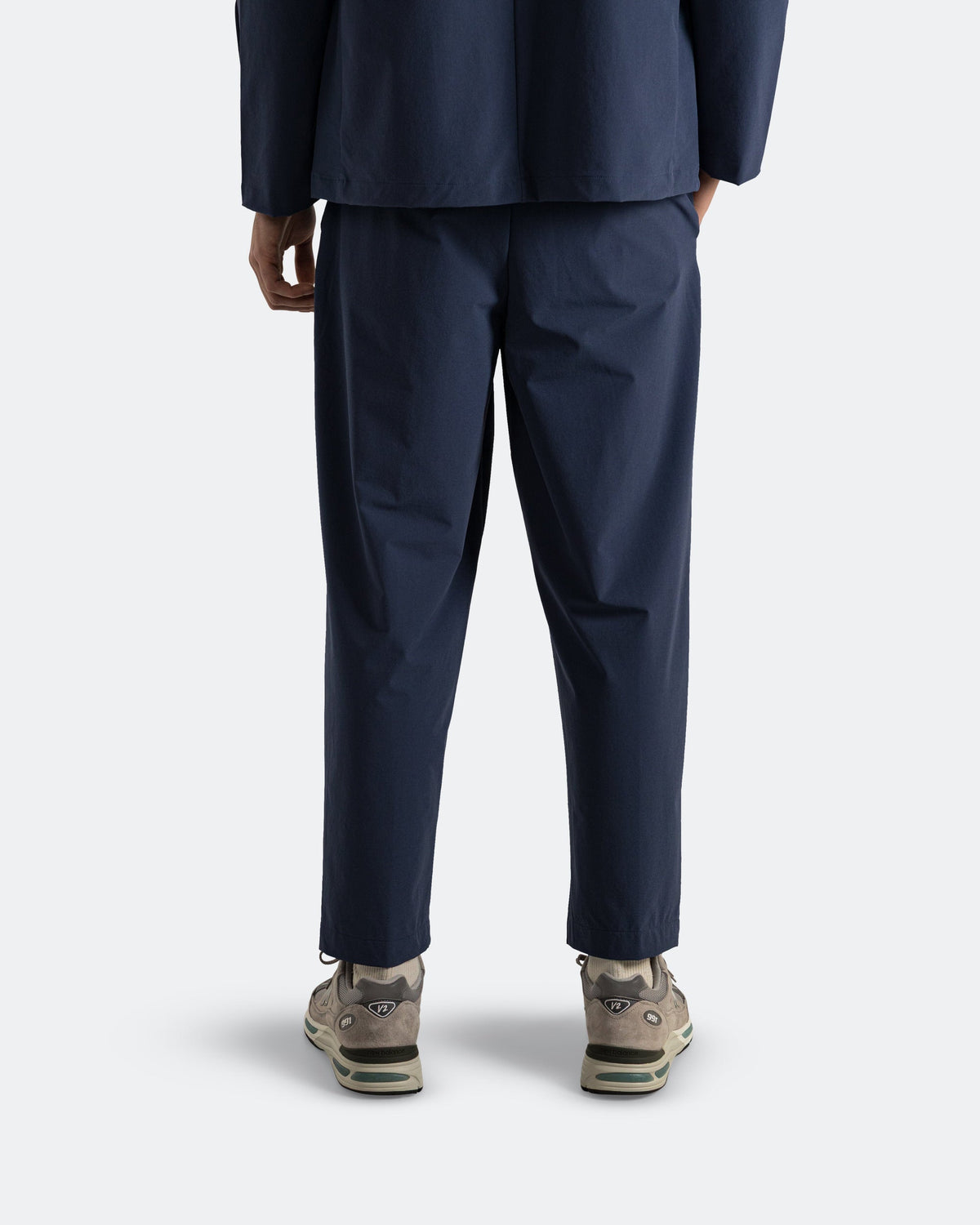 Unisex Nylon Sweatpants - Navy - Tapered Pant - Navy