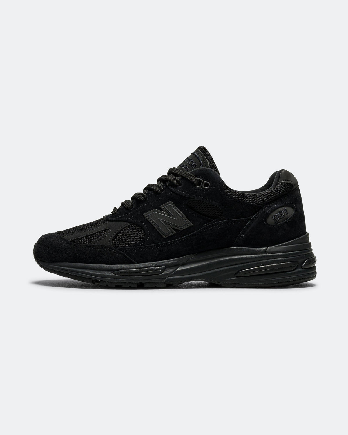 Men's 991v2 Suede & Mesh Lifestyle Sneakers - Black - U991KK2