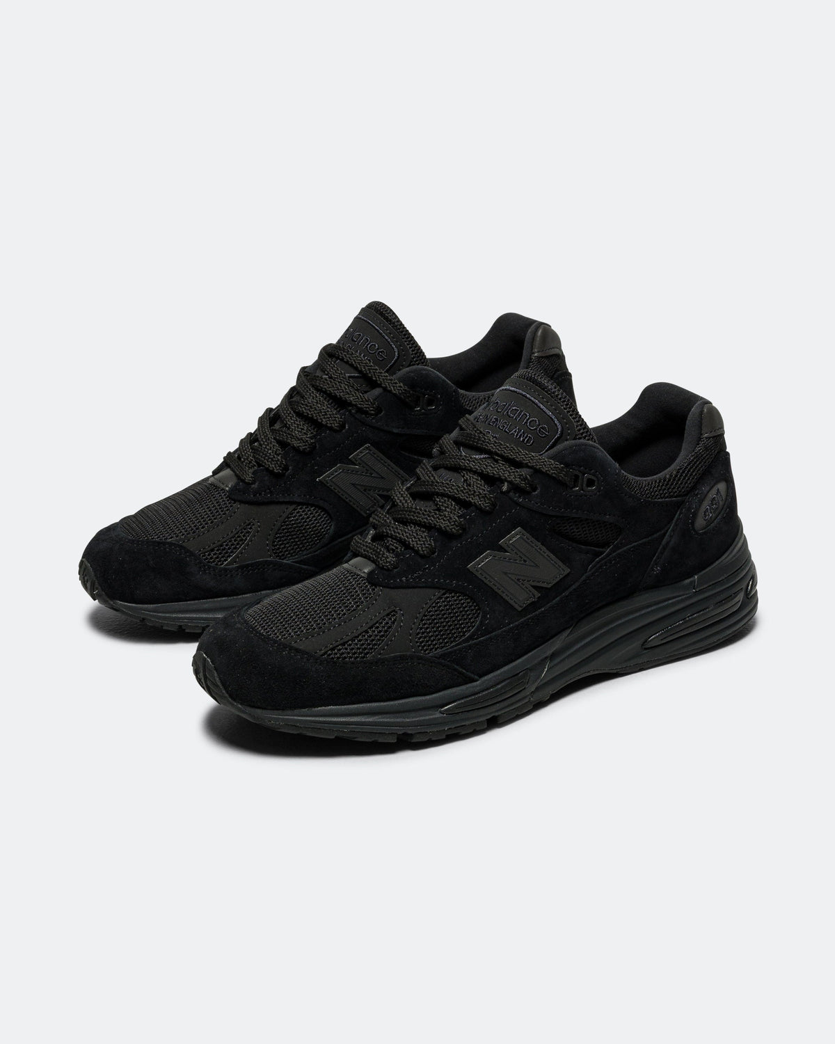 Men's 991v2 Suede & Mesh Lifestyle Sneakers - Black - U991KK2
