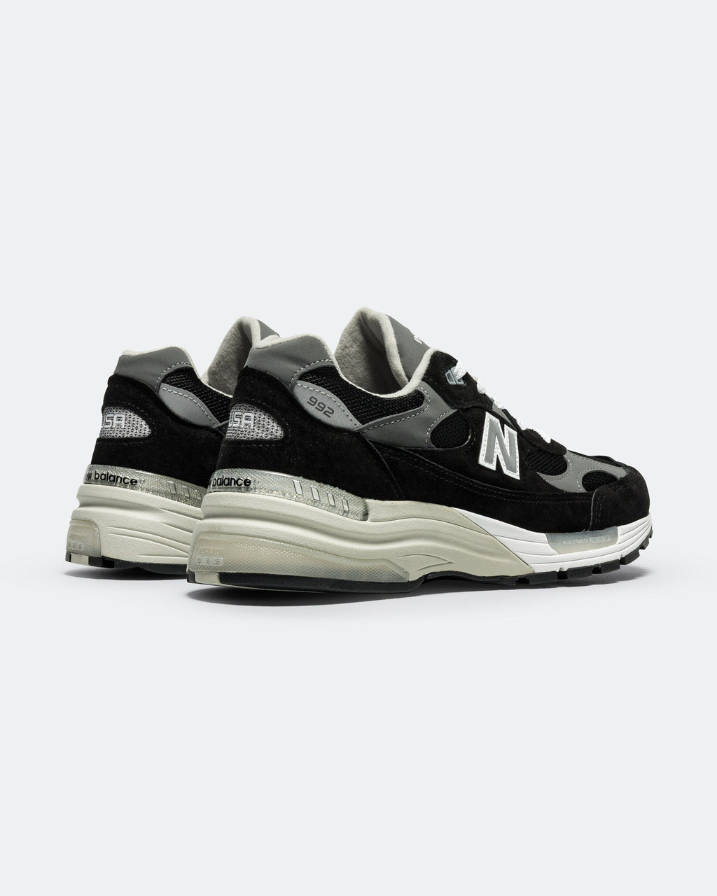 Men's 992 Suede & Mesh Lifestyle Sneakers - Black - U992BK