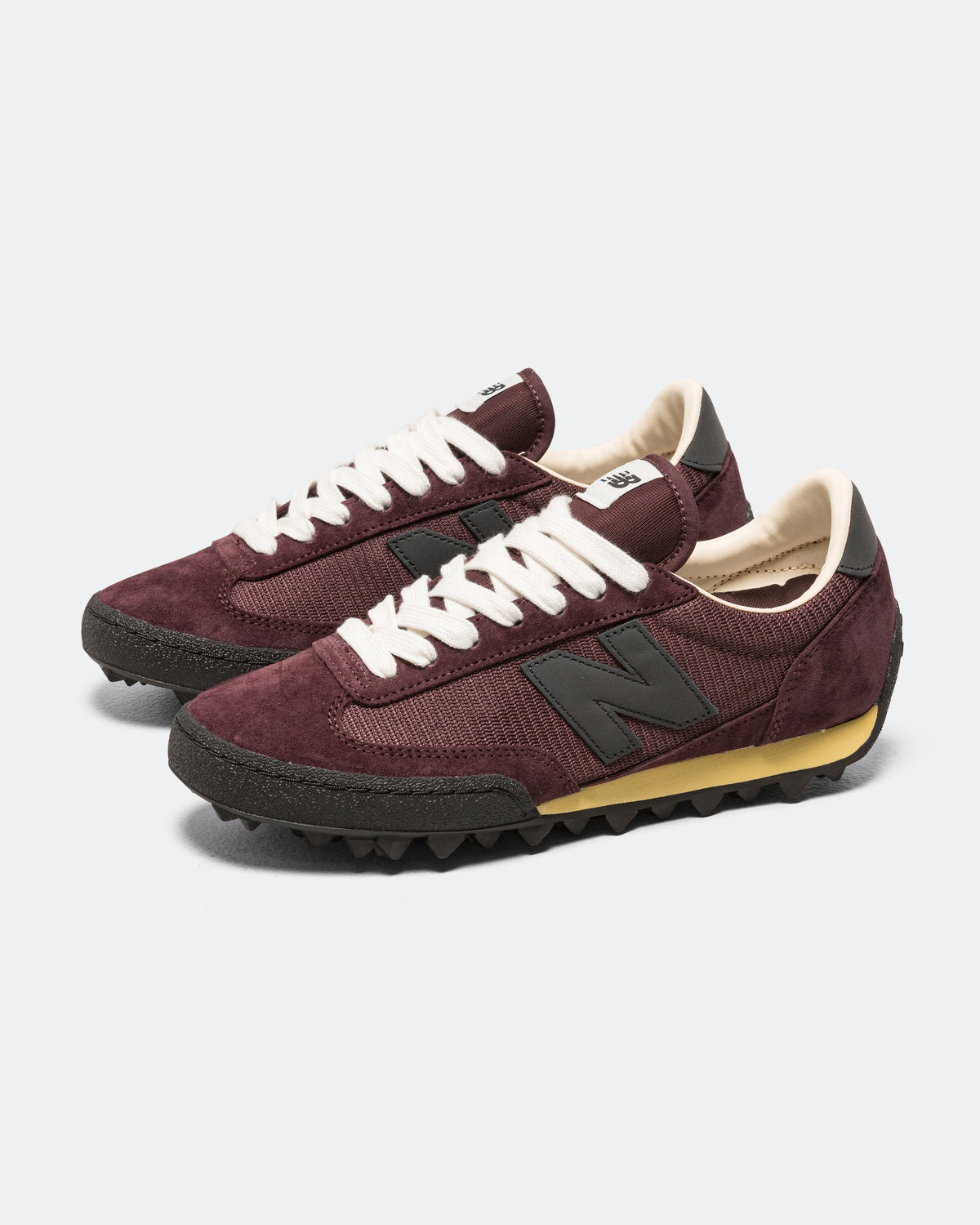 Unisex Suede & Mesh Lifestyle Sneakers - Brown - UGTR48S