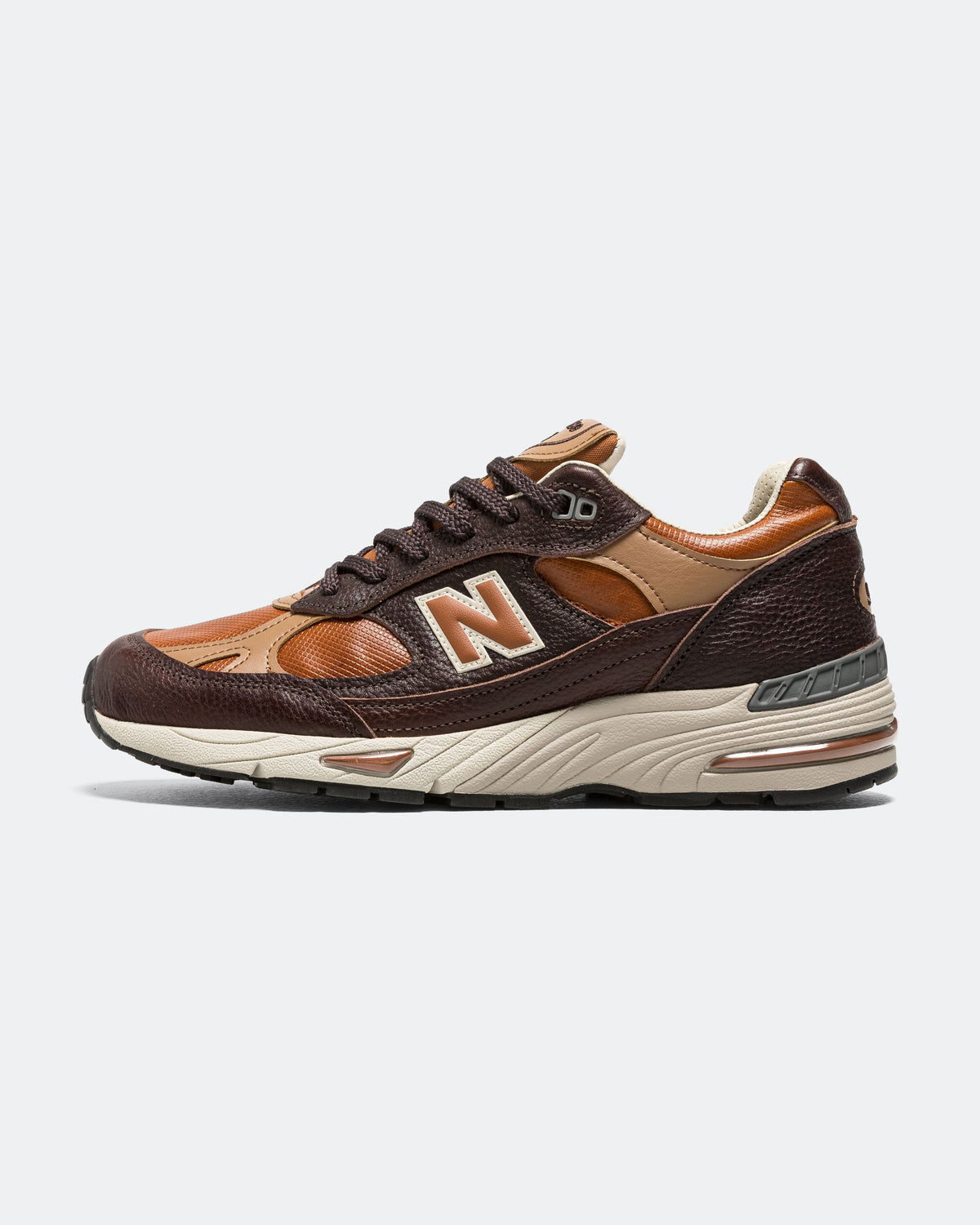 Men's 991 Suede Lifestyle Sneakers - Brown - M991LB1