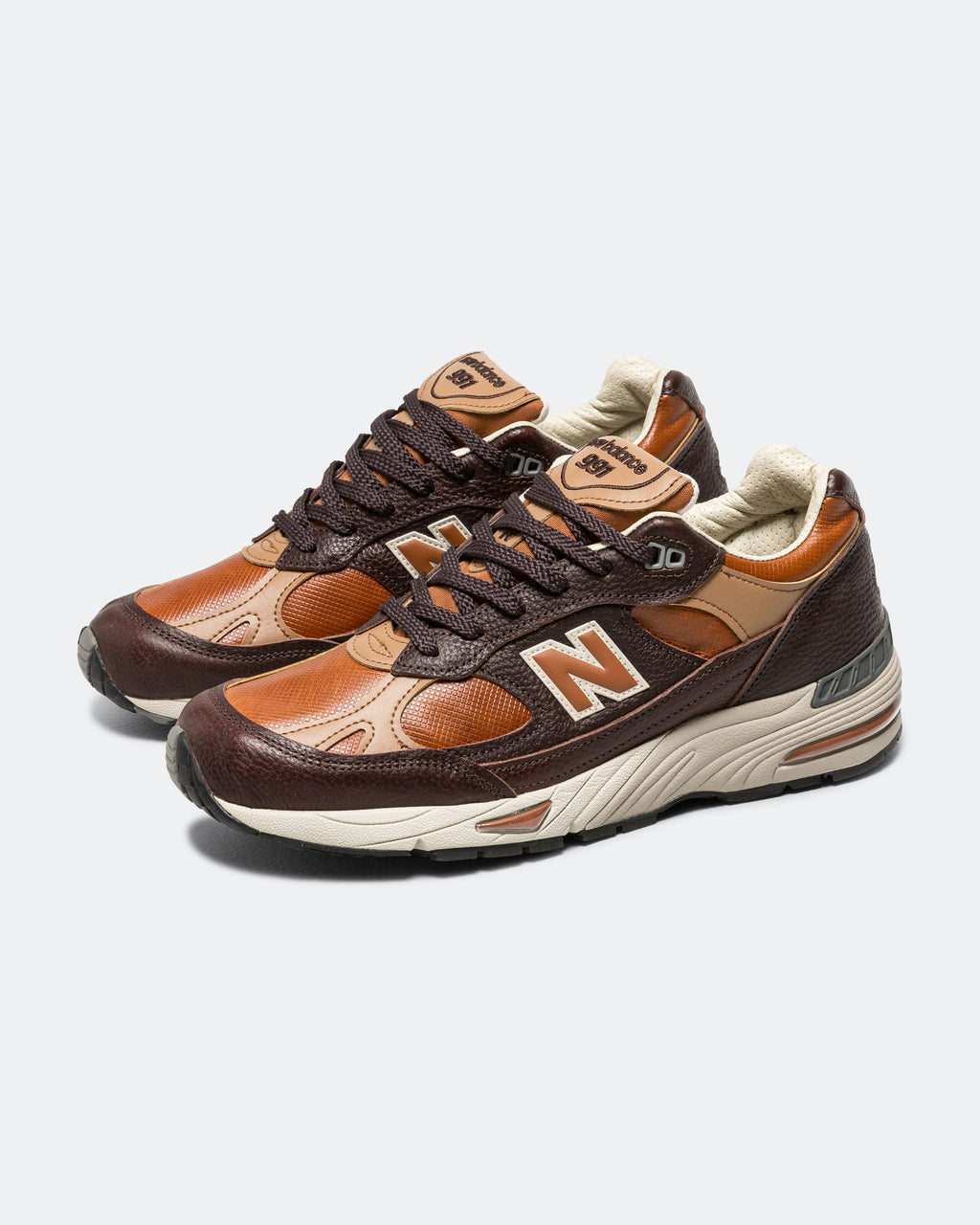 Men's 991 Suede Lifestyle Sneakers - Brown - M991LB1