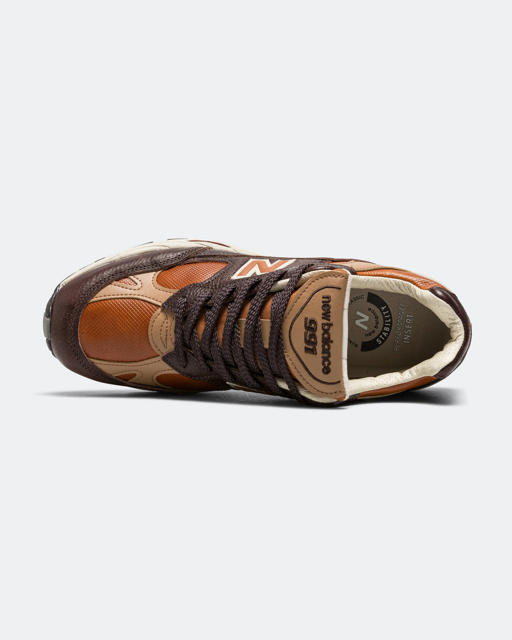 Men's 991 Suede Lifestyle Sneakers - Brown - M991LB1
