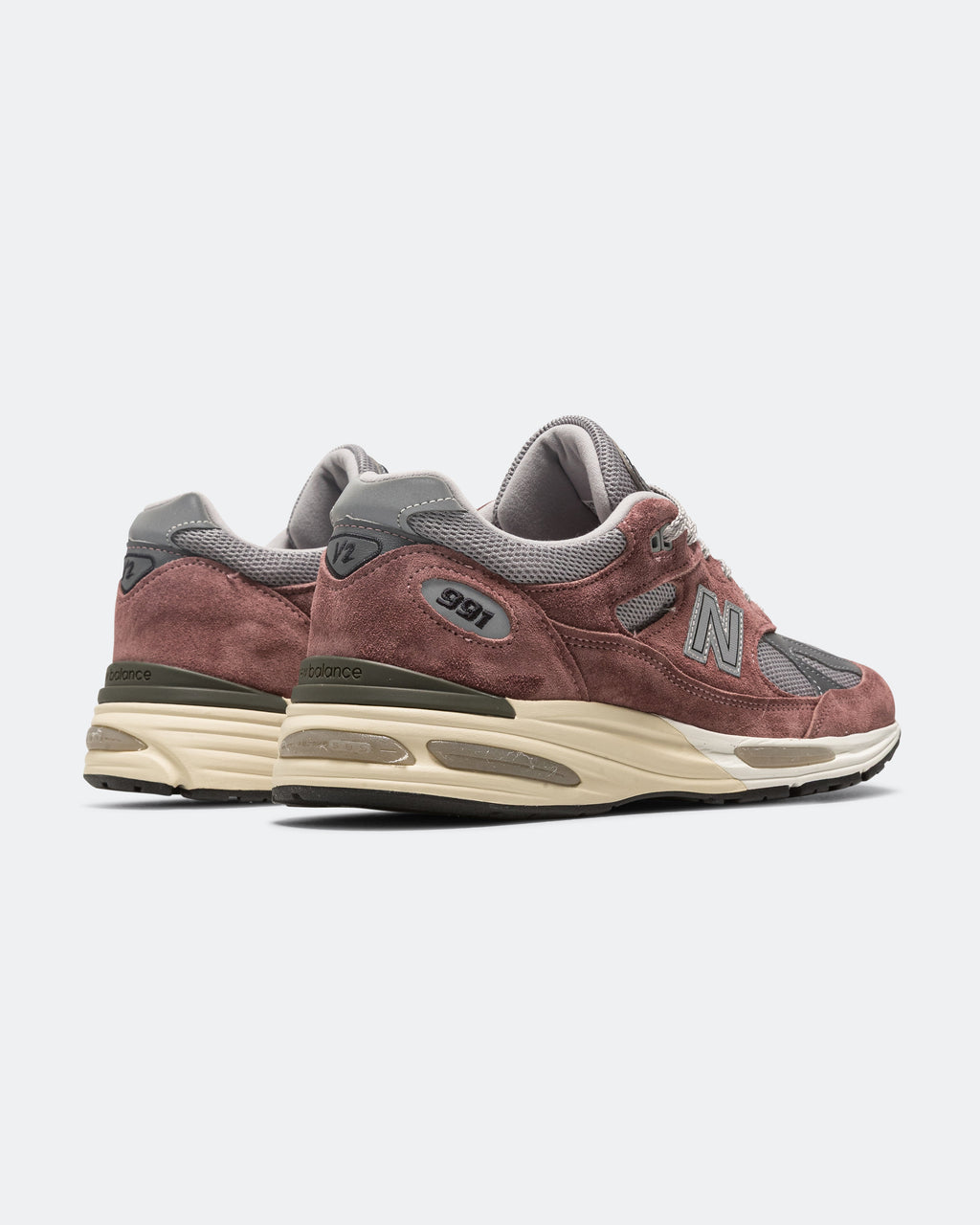 Unisex 991v2 Suede & Mesh Lifestyle Sneakers - Brown - U991MA2