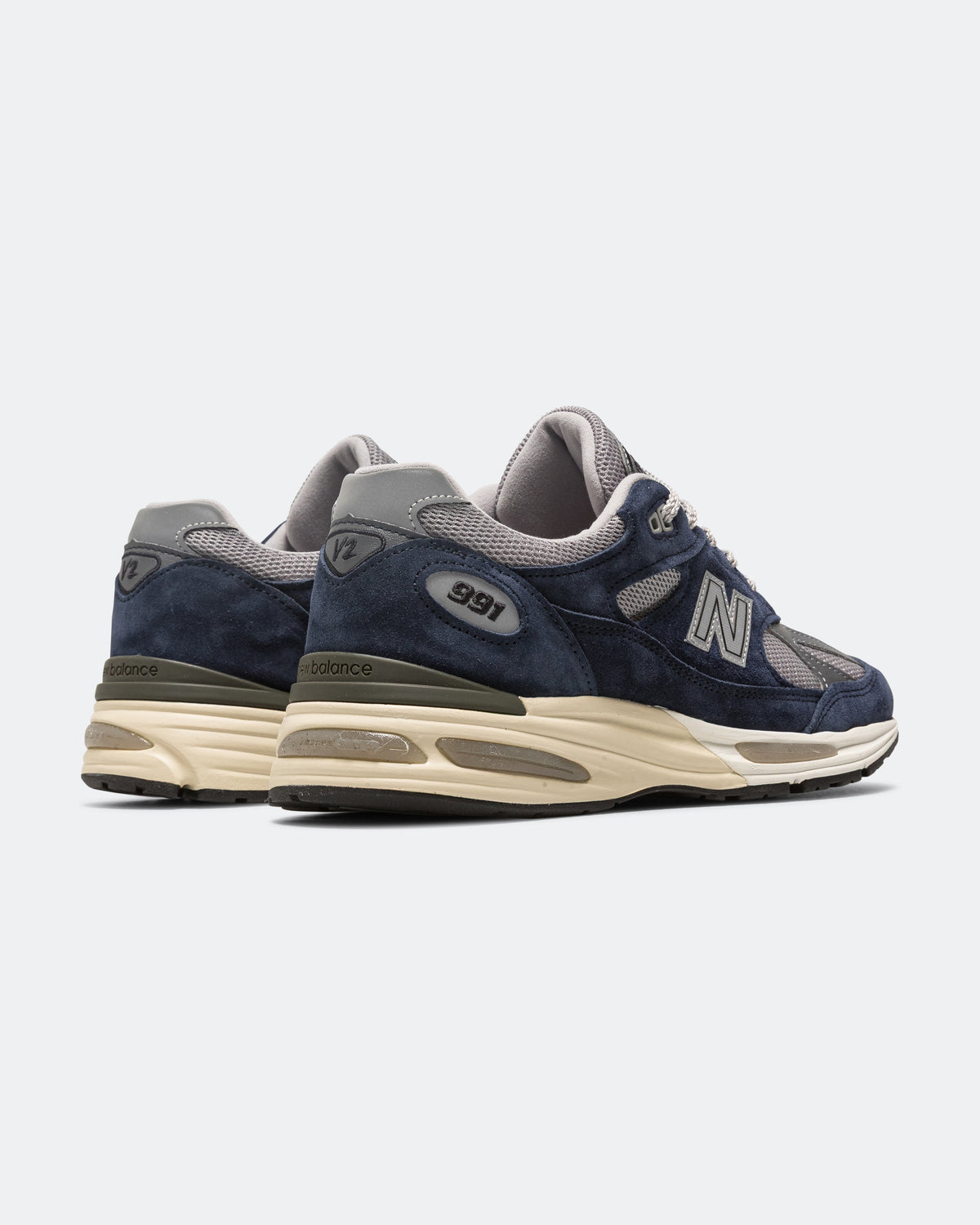 Unisex 991v2 Suede & Mesh Lifestyle Sneakers - Navy - U991NA2