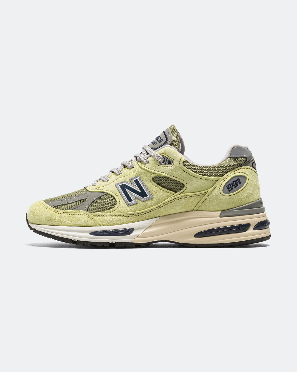 Unisex 991v2 Suede & Mesh Lifestyle Sneakers - Green - U991WG2