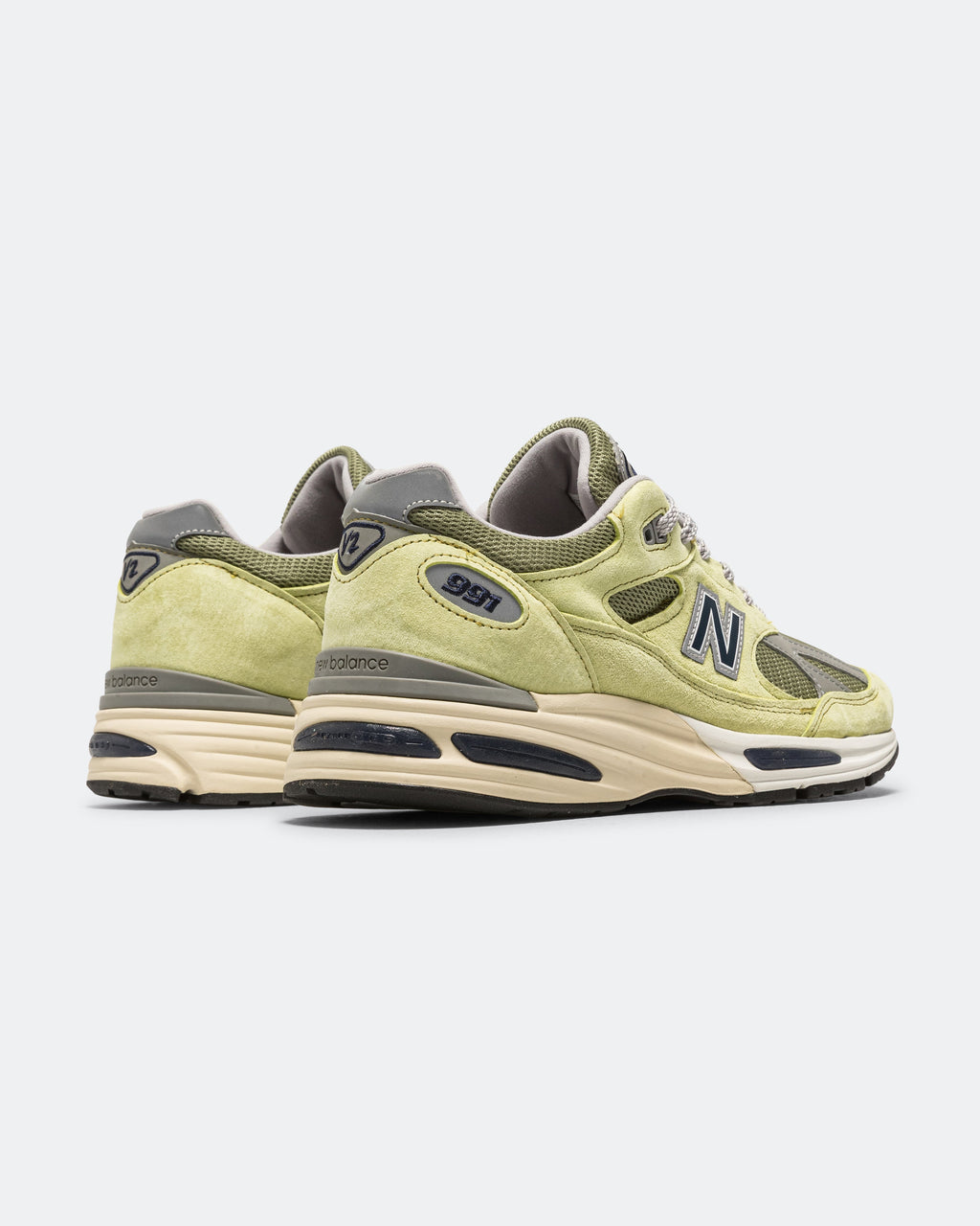 Unisex 991v2 Suede & Mesh Lifestyle Sneakers - Green - U991WG2