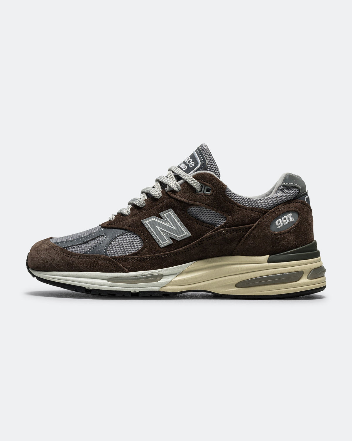 Men's 991v2 Suede & Mesh Lifestyle Sneakers - Brown - U991BG2