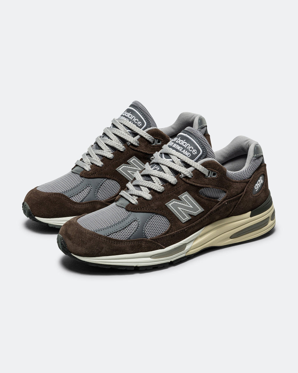 Men's 991v2 Suede & Mesh Lifestyle Sneakers - Brown - U991BG2