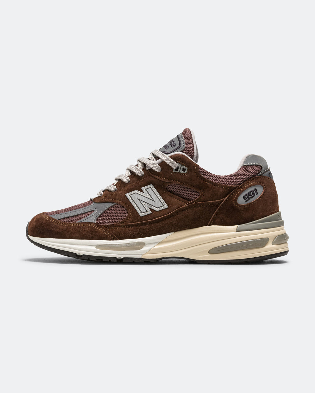 Unisex 991v2 Suede & Mesh Lifestyle Sneakers - Brown - U991BR2