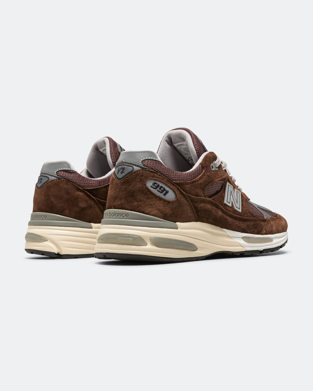Unisex 991v2 Suede & Mesh Lifestyle Sneakers - Brown - U991BR2