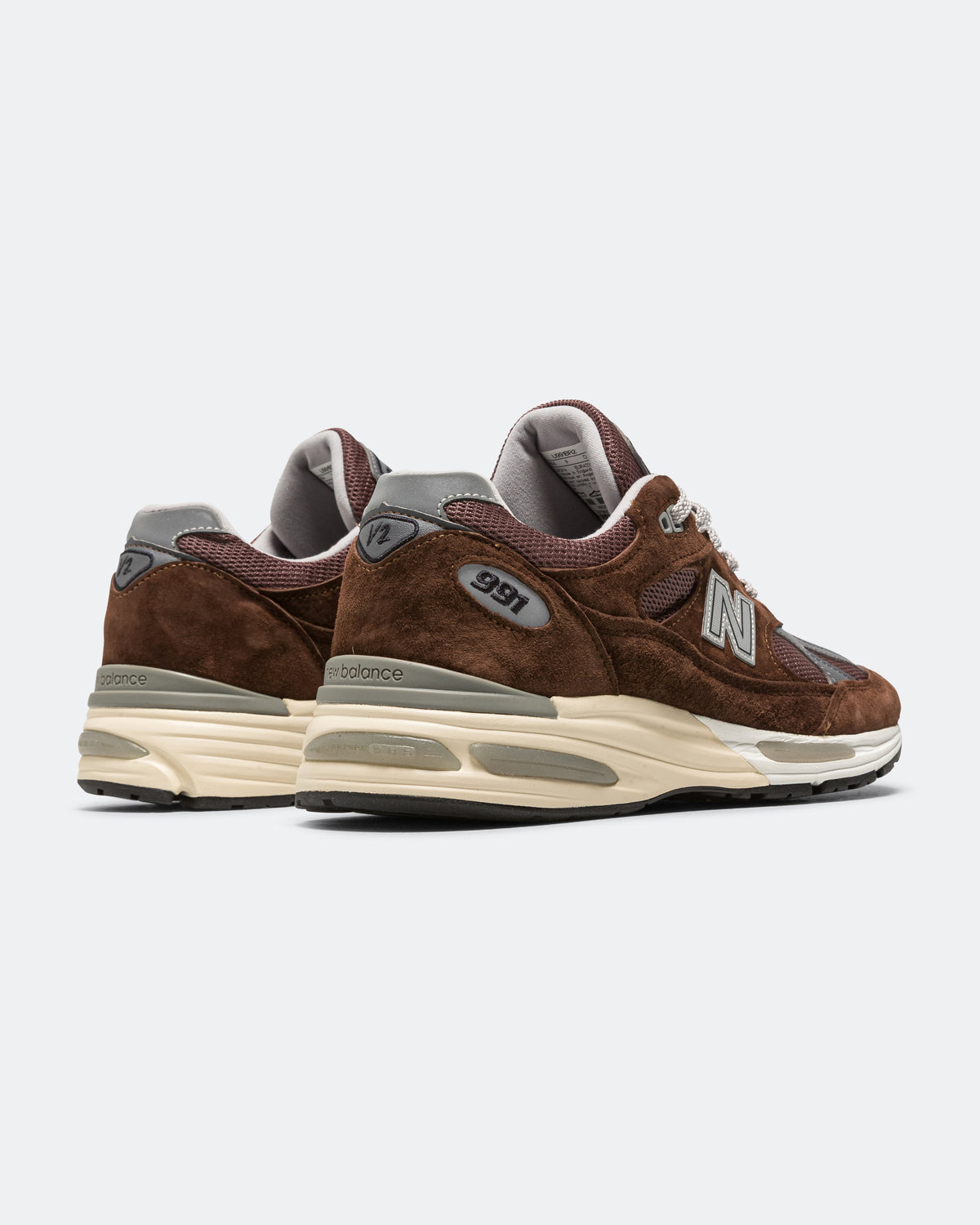 Unisex 991v2 Suede & Mesh Lifestyle Sneakers - Brown - U991BR2