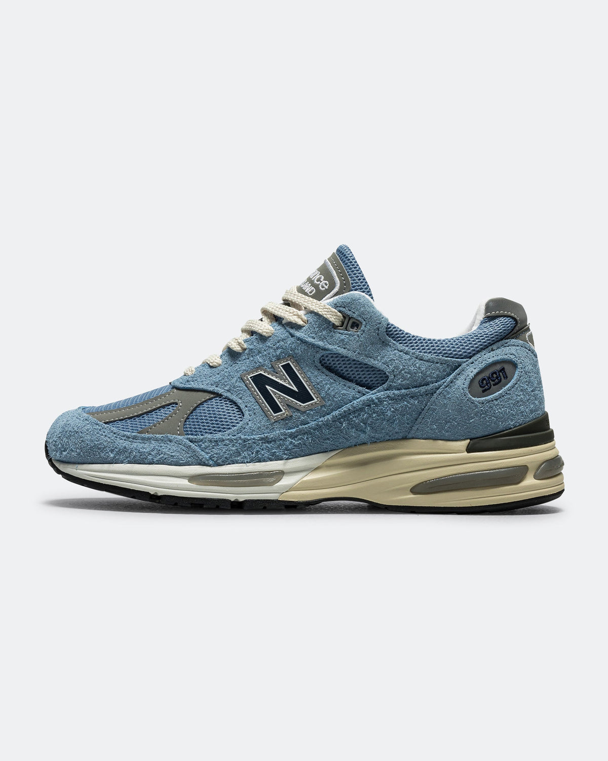 Men's 991v2 Suede & Mesh Lifestyle Sneakers - Blue - U991BV2