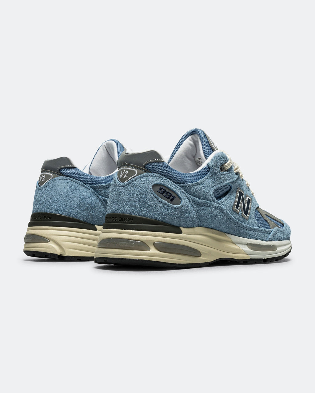 Men's 991v2 Suede & Mesh Lifestyle Sneakers - Blue - U991BV2
