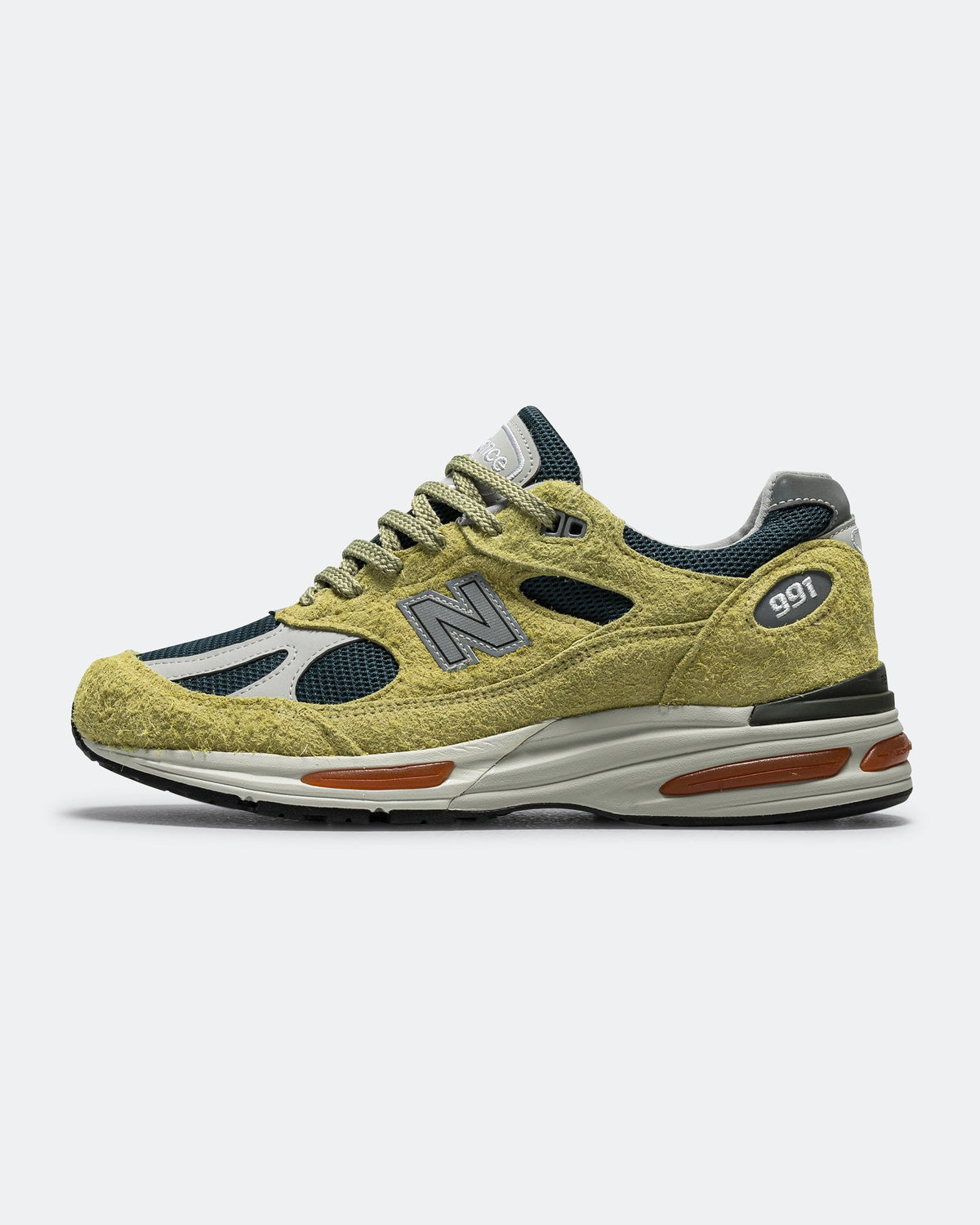 Men's 991v2 Suede & Mesh Lifestyle Sneakers - Yellow - U991GT2