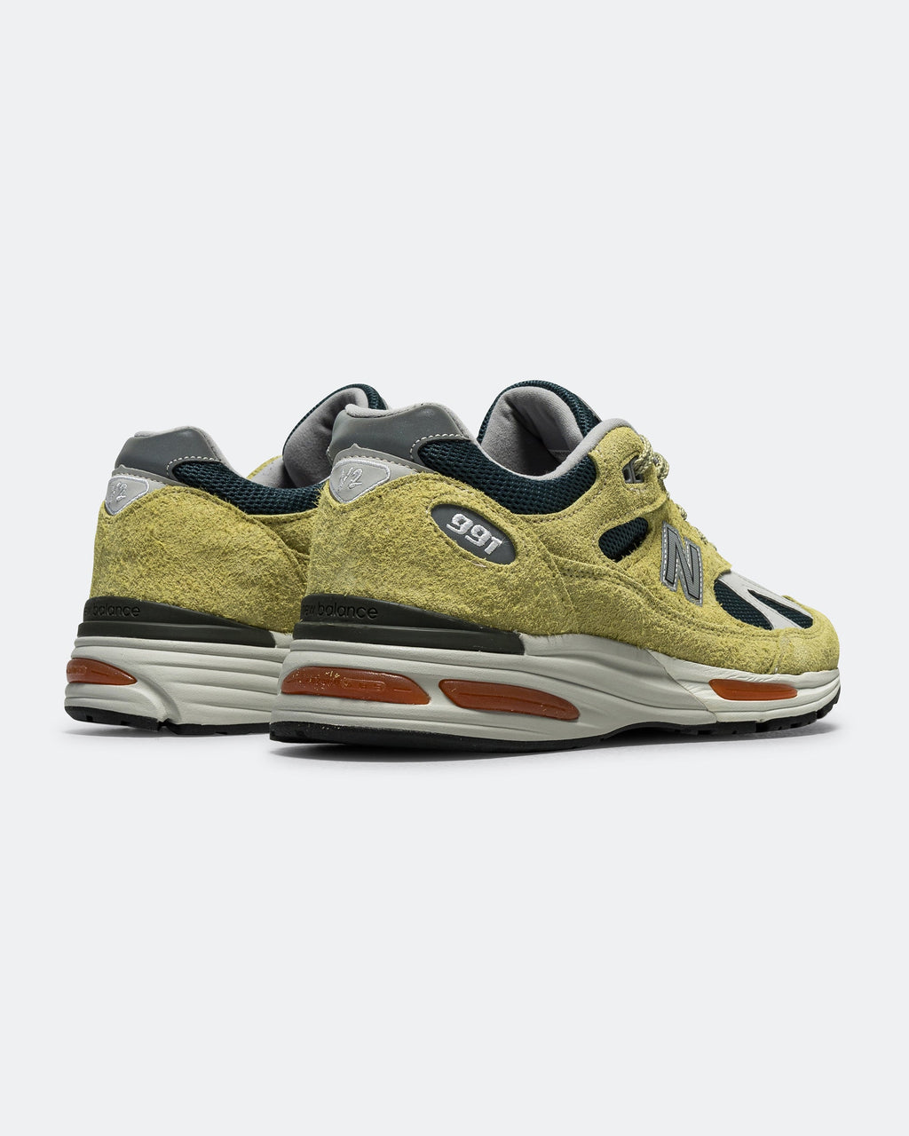 Men's 991v2 Suede & Mesh Lifestyle Sneakers - Yellow - U991GT2