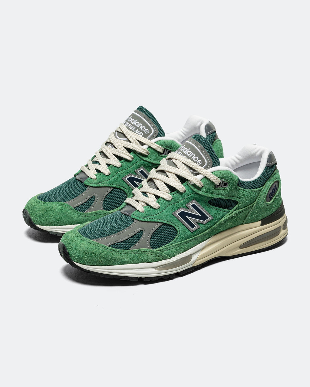 Men's 991v2 Suede & Mesh Lifestyle Sneakers - Green - U991GV2