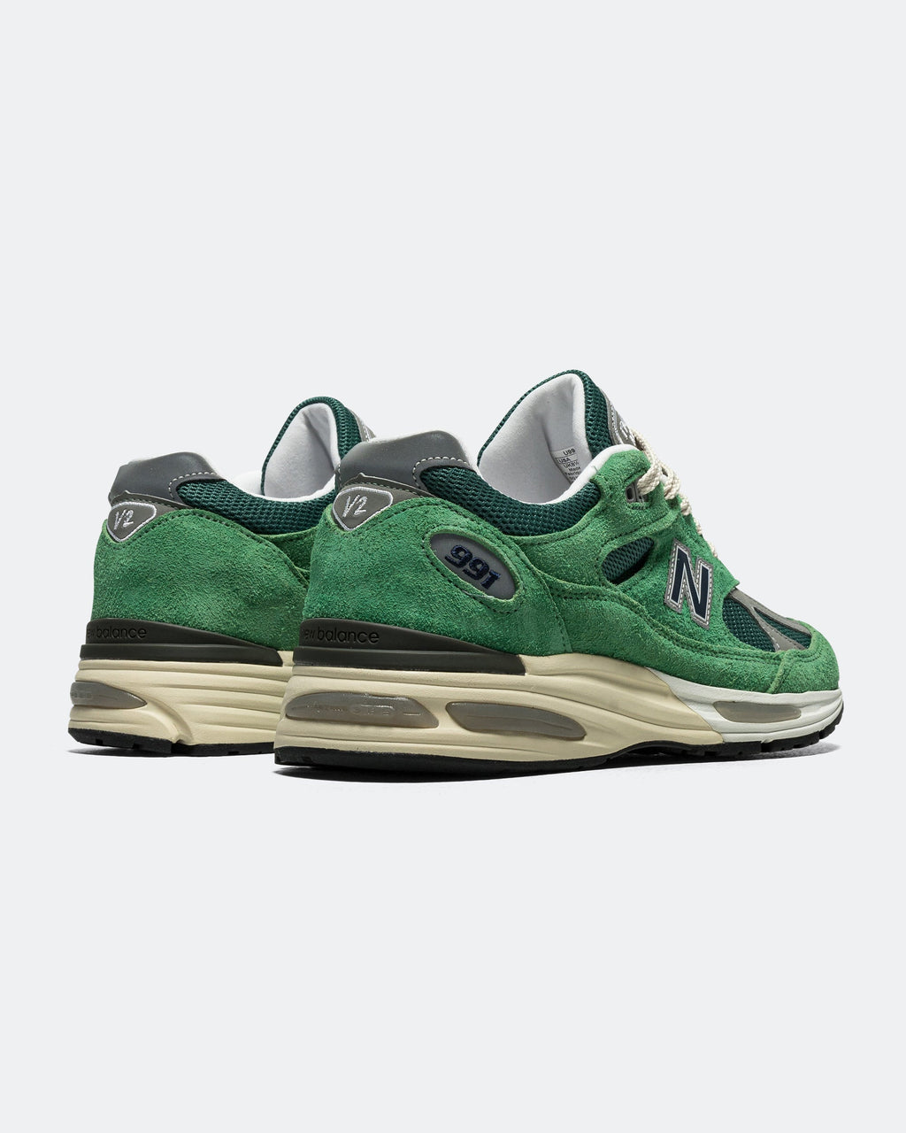 Men's 991v2 Suede & Mesh Lifestyle Sneakers - Green - U991GV2