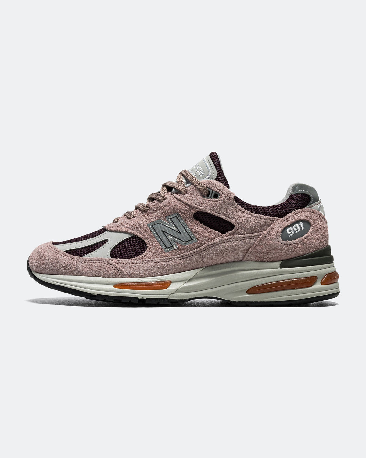 Men's 991v2 Suede & Mesh Lifestyle Sneakers - Pink - U991PR2