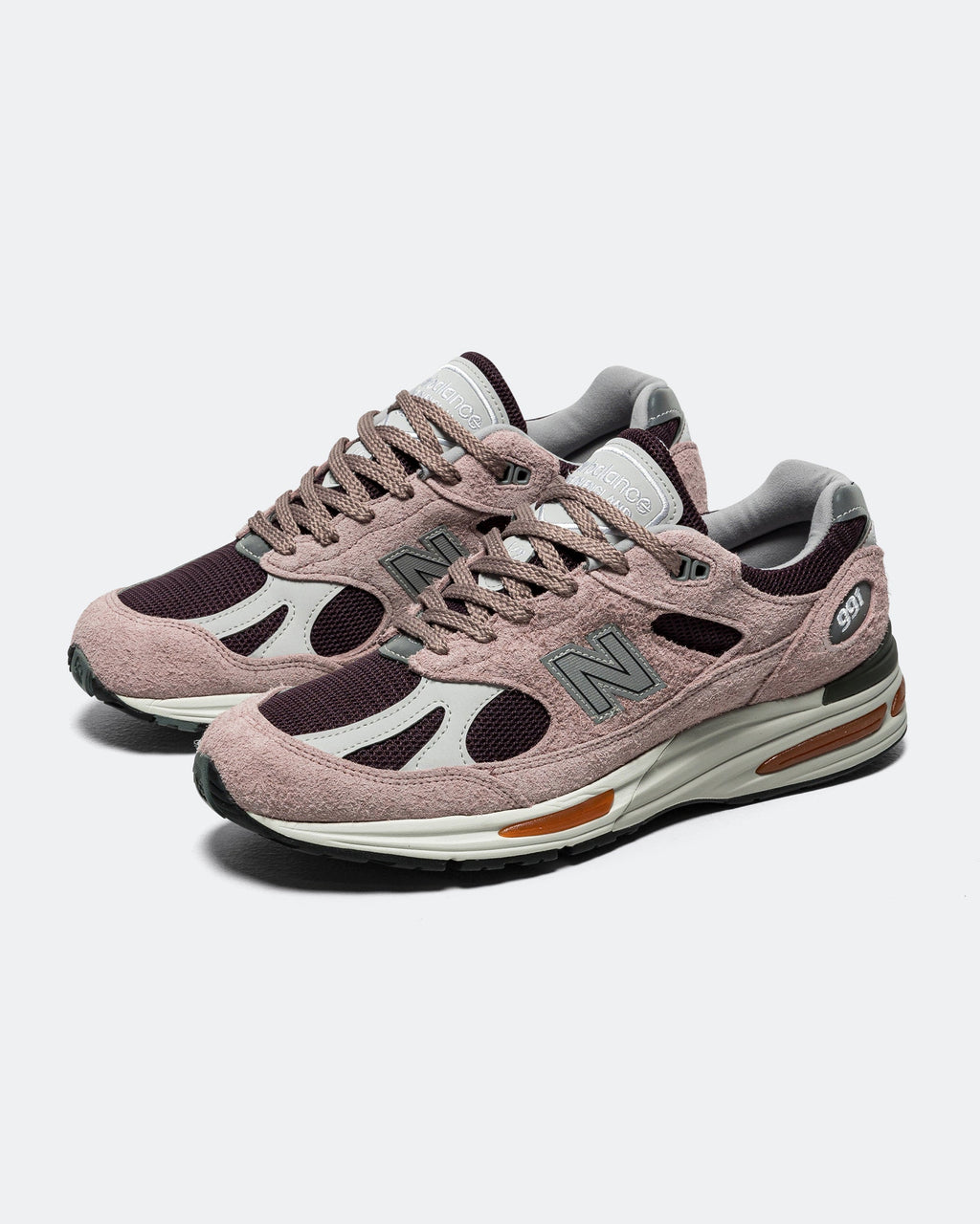 Men's 991v2 Suede & Mesh Lifestyle Sneakers - Pink - U991PR2