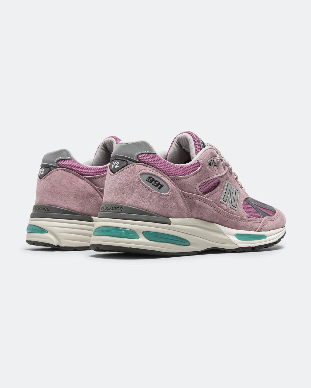 Unisex 991v2 Suede & Mesh Lifestyle Sneakers - Pink - U991RR2