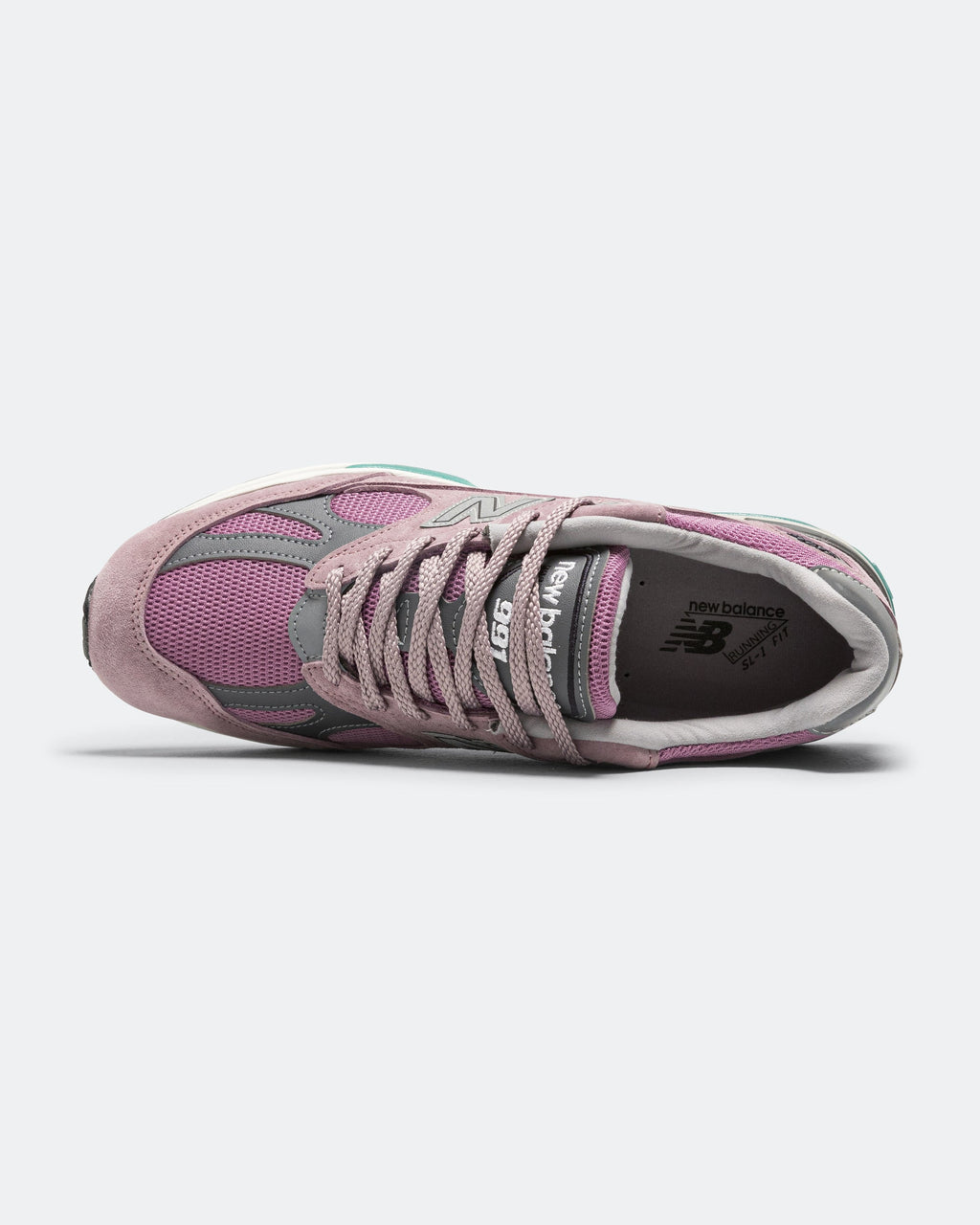 Unisex 991v2 Suede & Mesh Lifestyle Sneakers - Pink - U991RR2