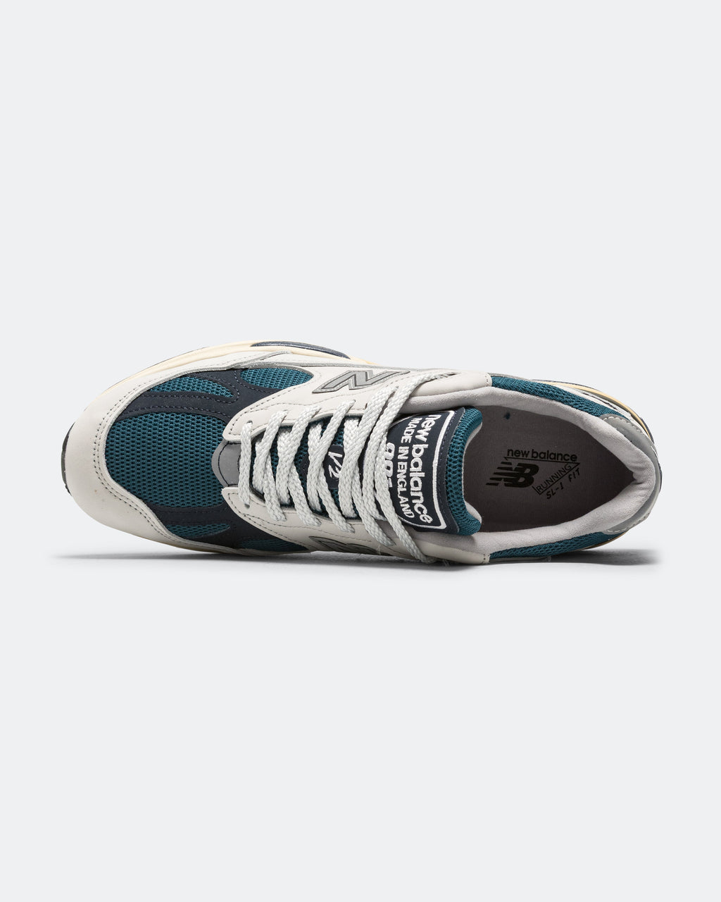 Unisex 991v2 Suede & Mesh Lifestyle Sneakers - White - U991TO2