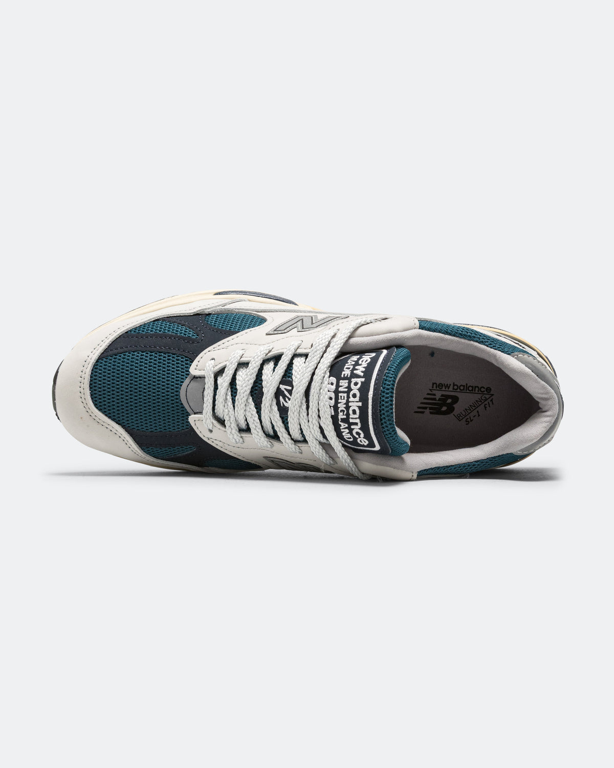 Unisex 991v2 Suede & Mesh Lifestyle Sneakers - White - U991TO2