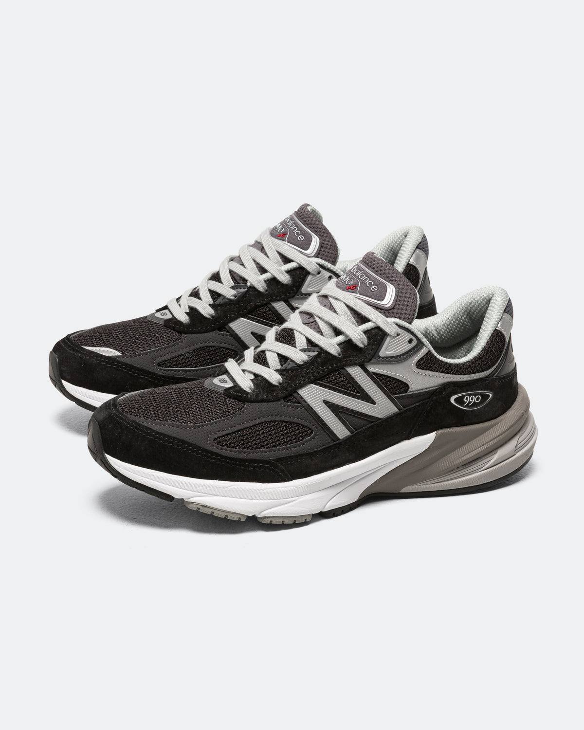 Men's 990 Suede & Mesh Lifestyle Sneakers - Black - M990BK6