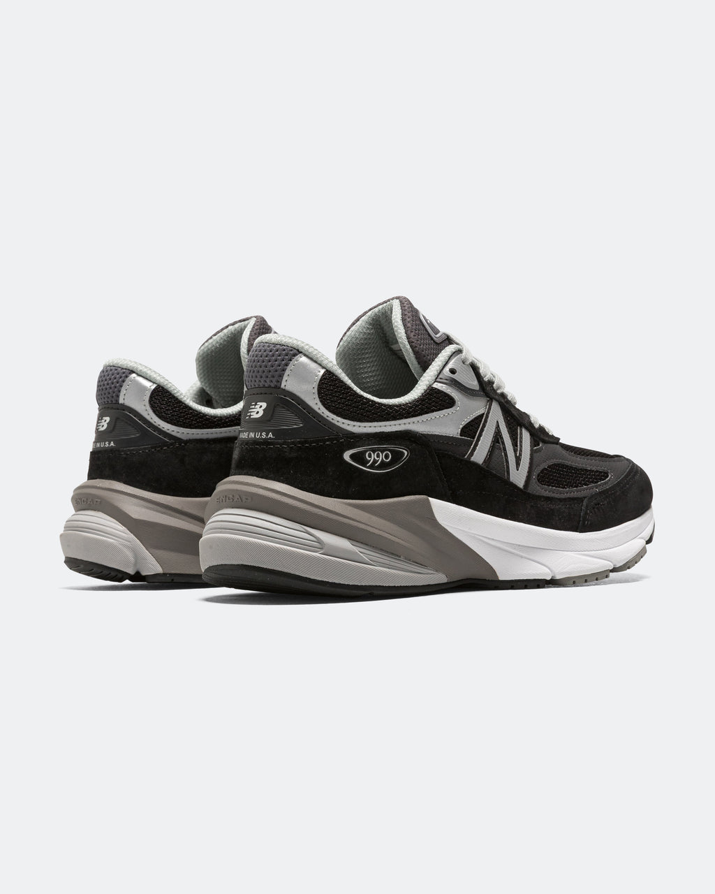 Men's 990 Suede & Mesh Lifestyle Sneakers - Black - M990BK6
