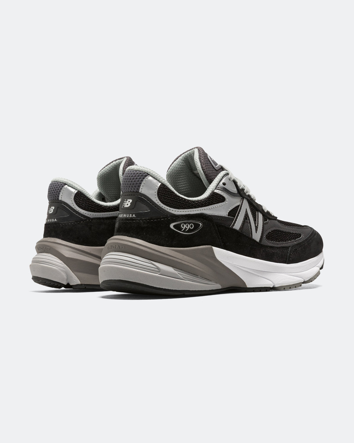 Men's 990 Suede & Mesh Lifestyle Sneakers - Black - M990BK6