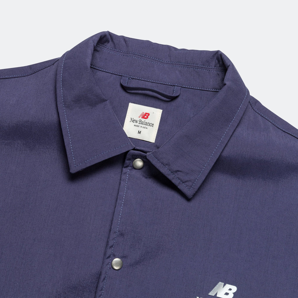 Unisex Nylon Shirt - Navy - Made In USA Seasonal Work Shirt - Dark Mercury