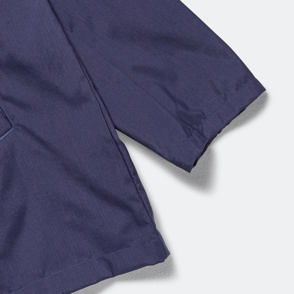 Unisex Nylon Shirt - Navy - Made In USA Seasonal Work Shirt - Dark Mercury