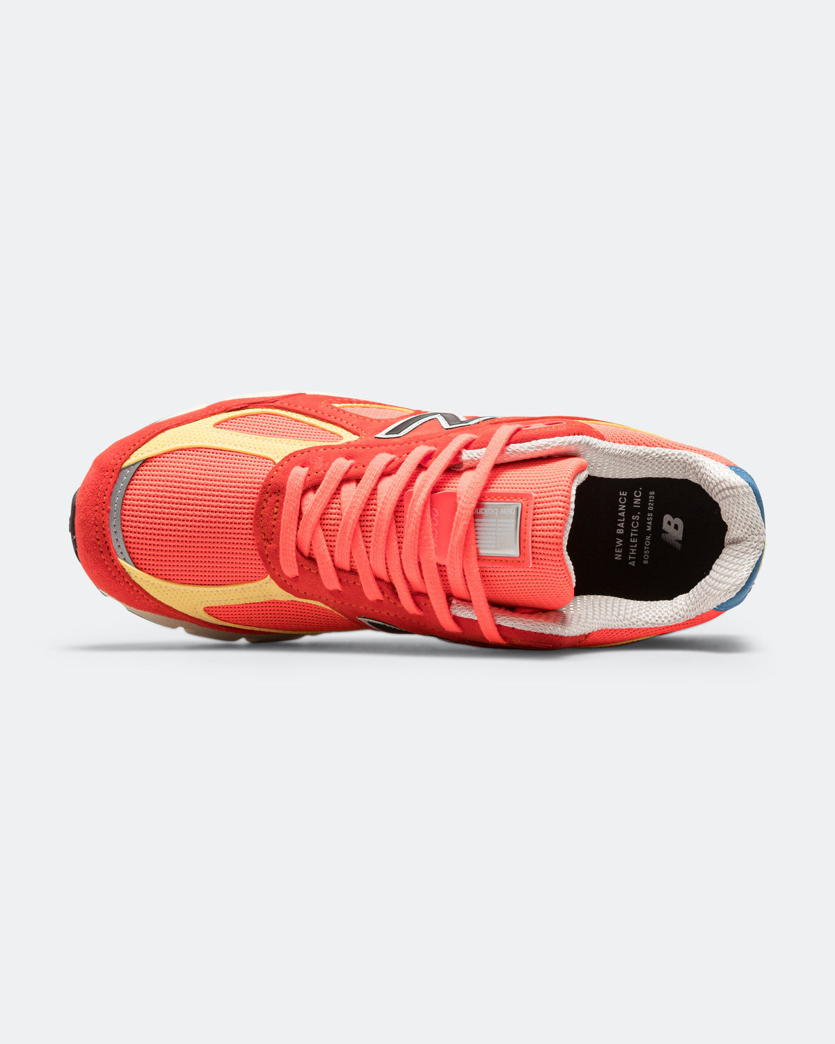 Unisex 990v4 Suede & Mesh Lifestyle Sneakers - Orange - U99076B
