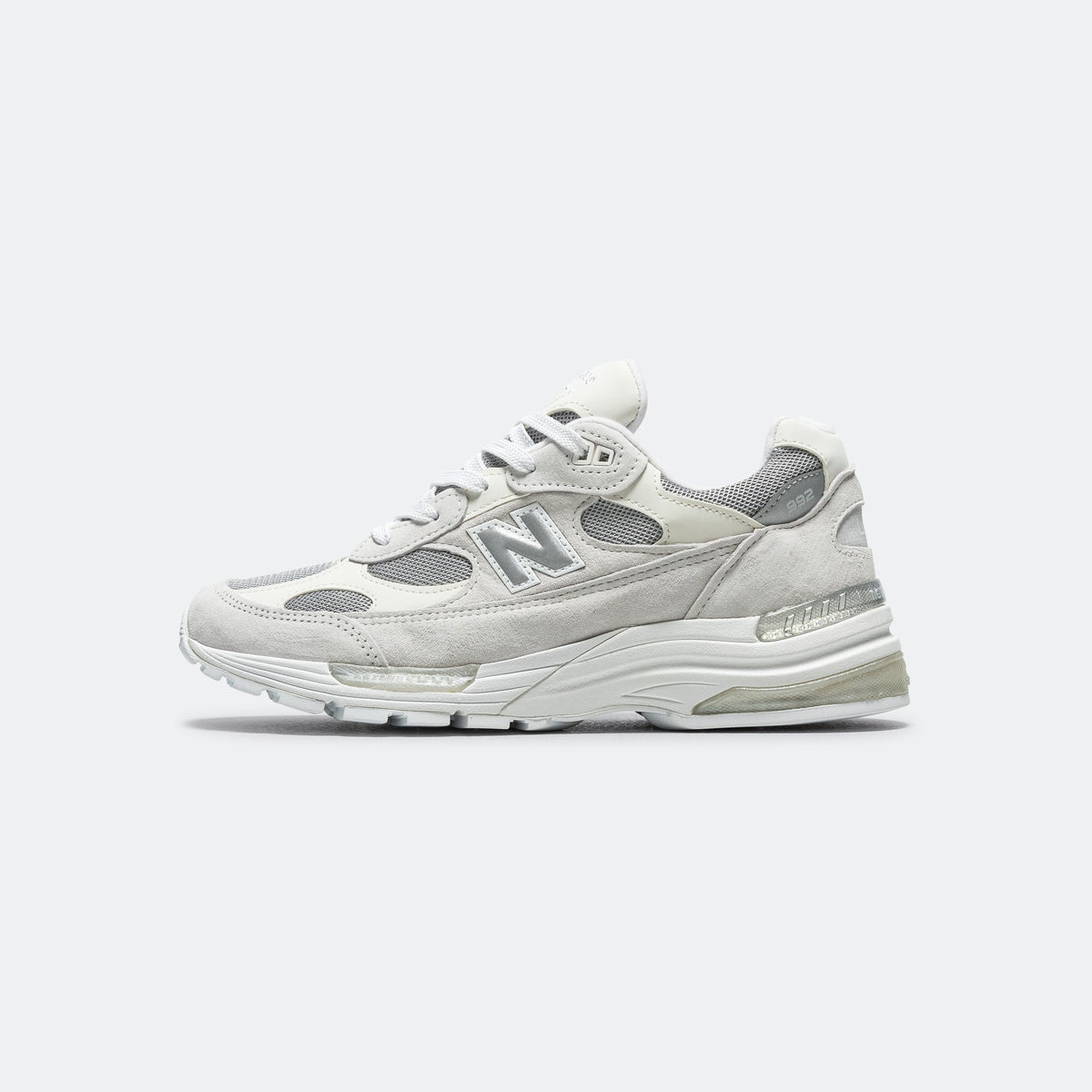Unisex Suede & Mesh Lifestyle Sneakers - Grey - U992NC