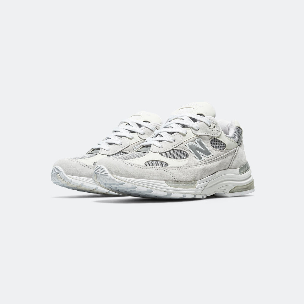 Unisex Suede & Mesh Lifestyle Sneakers - Grey - U992NC