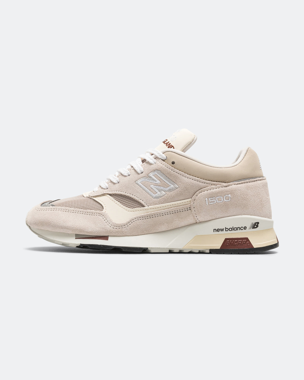 Unisex 1500 Suede & Mesh Lifestyle Sneakers - White - U1500WBR