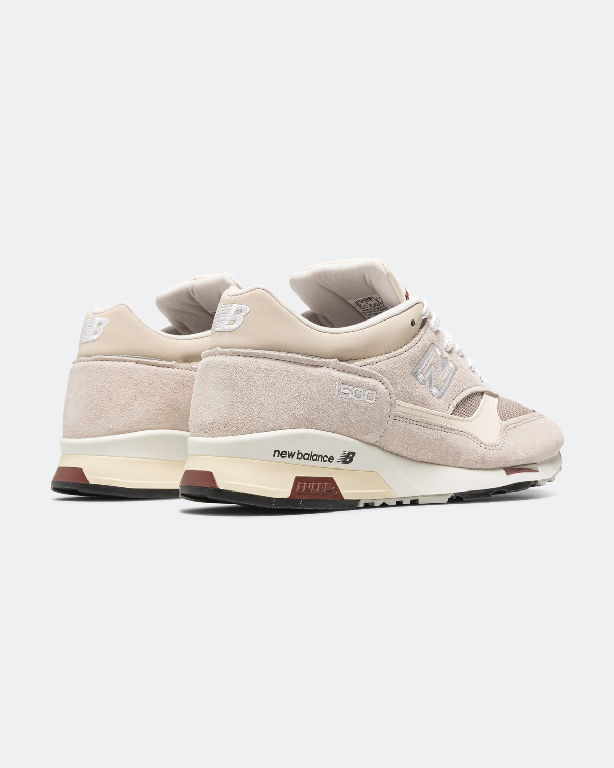 Unisex 1500 Suede & Mesh Lifestyle Sneakers - White - U1500WBR