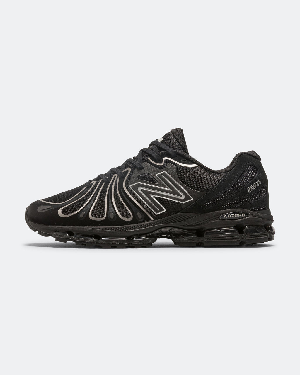 Unisex 1890 Leather & Mesh Lifestyle Sneakers - Black - U189093H