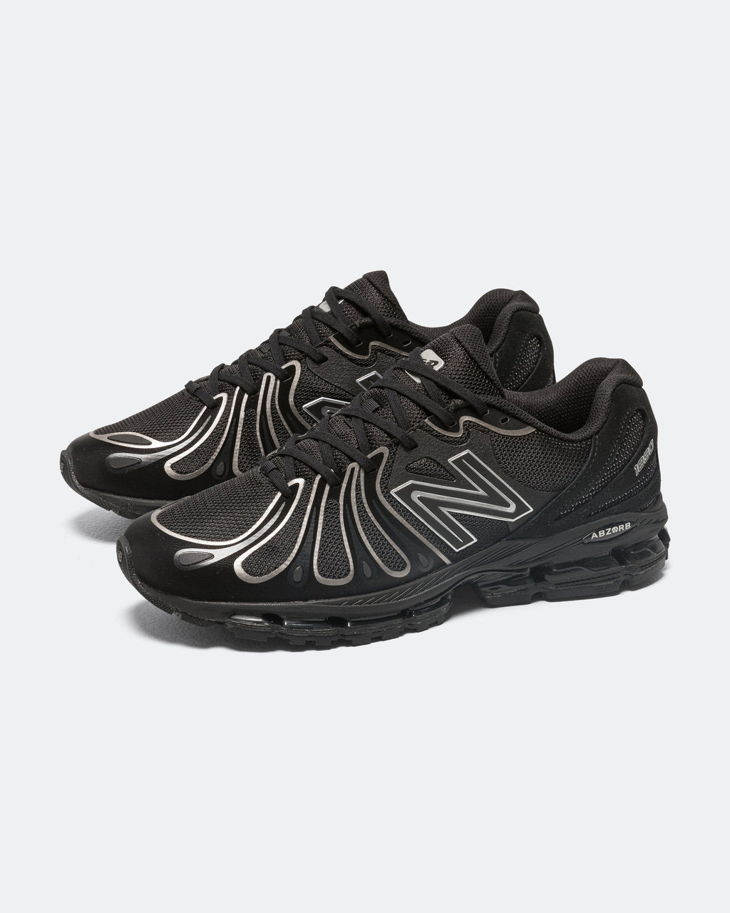 Unisex 1890 Leather & Mesh Lifestyle Sneakers - Black - U189093H