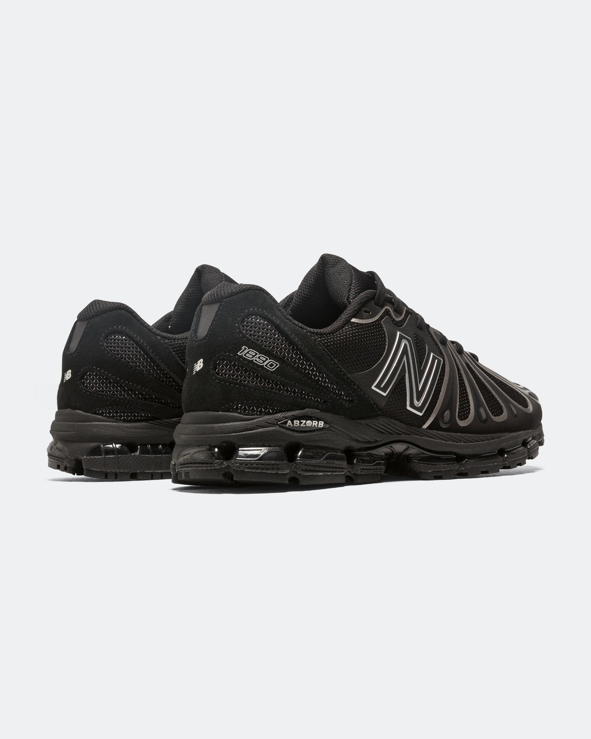 Unisex 1890 Leather & Mesh Lifestyle Sneakers - Black - U189093H