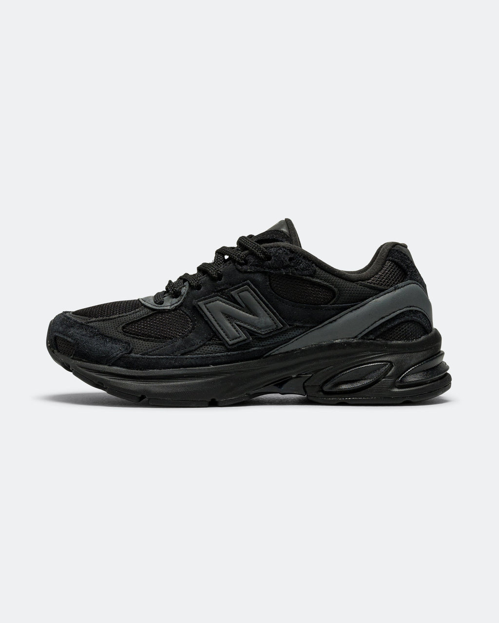 Unisex Suede & Mesh Lifestyle Sneakers - Black - U2010ACB
