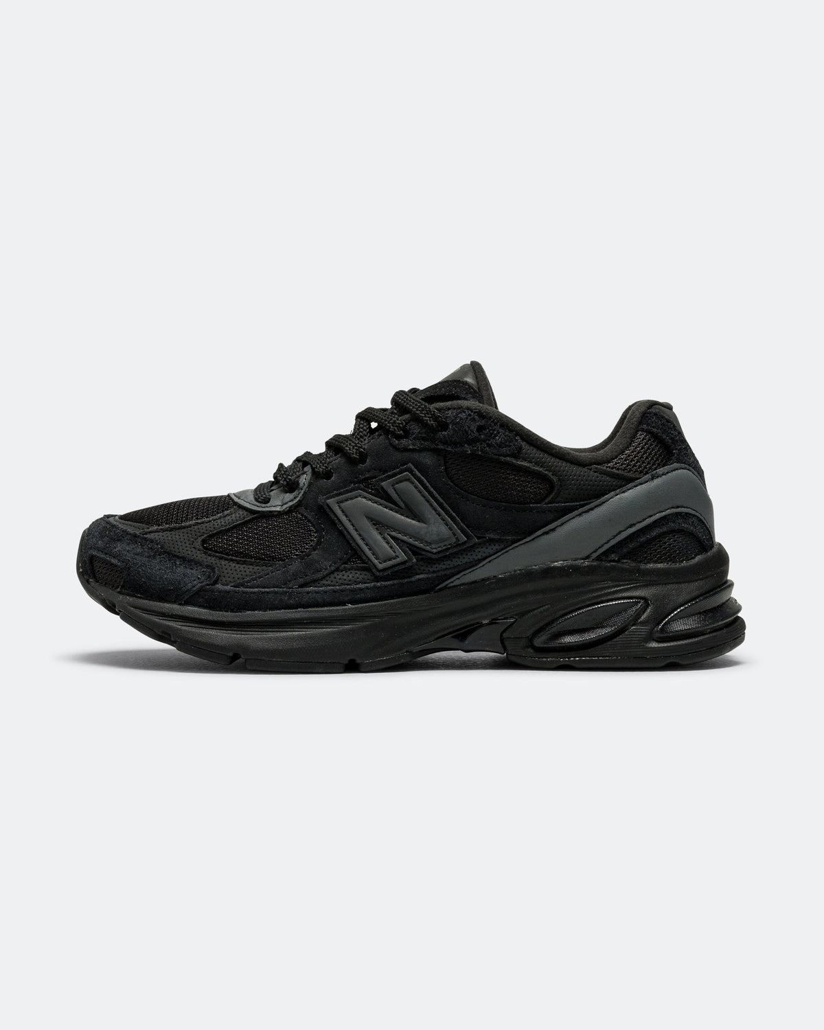 Unisex Suede & Mesh Lifestyle Sneakers - Black - U2010ACB