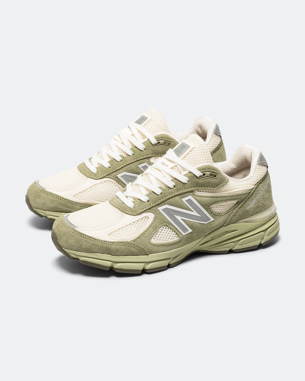 Unisex 990v4 Suede & Mesh Lifestyle Sneakers - Green - U9901MX
