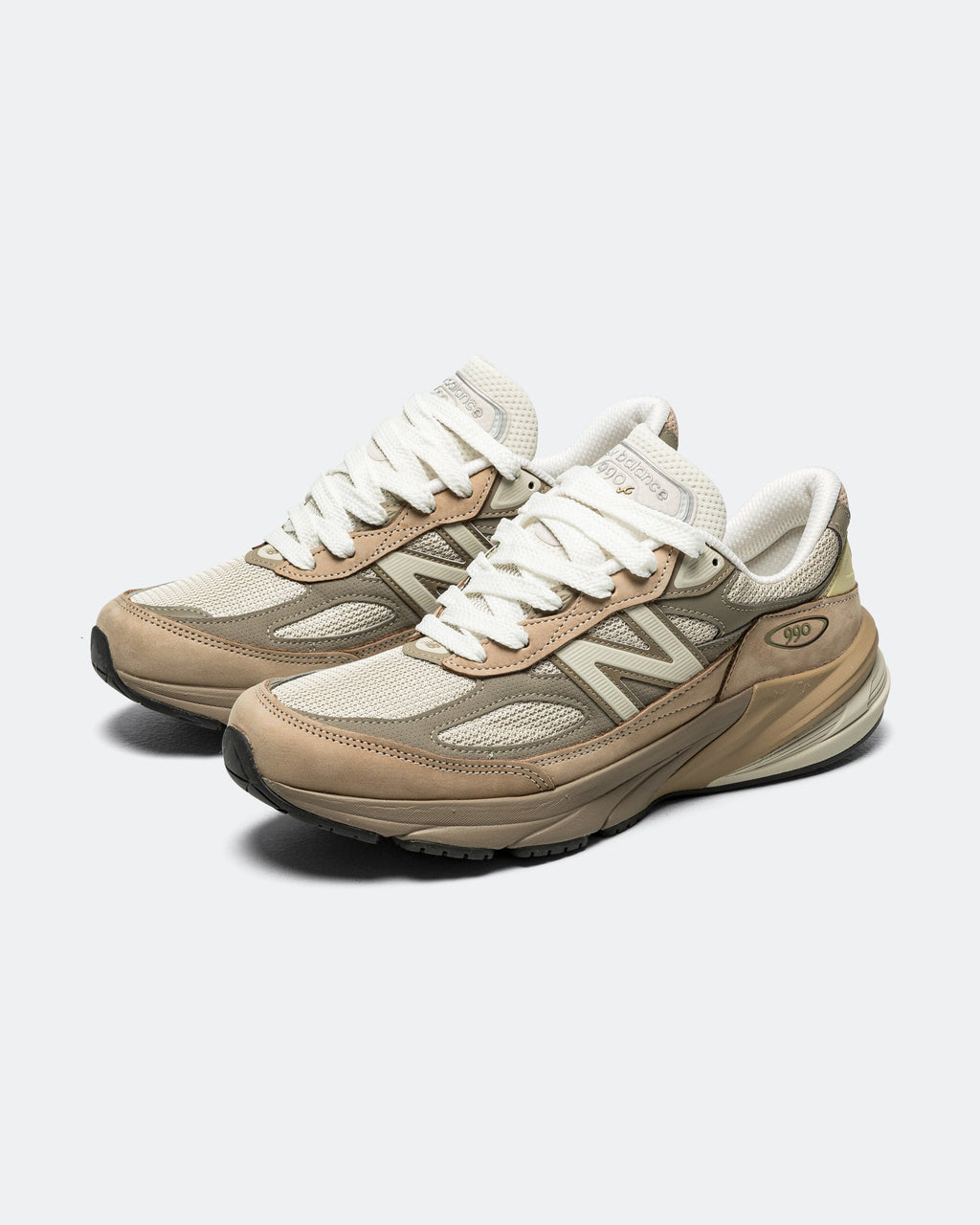 Men's 990v6 Suede & Mesh Lifestyle Sneakers - Beige - U990SG6