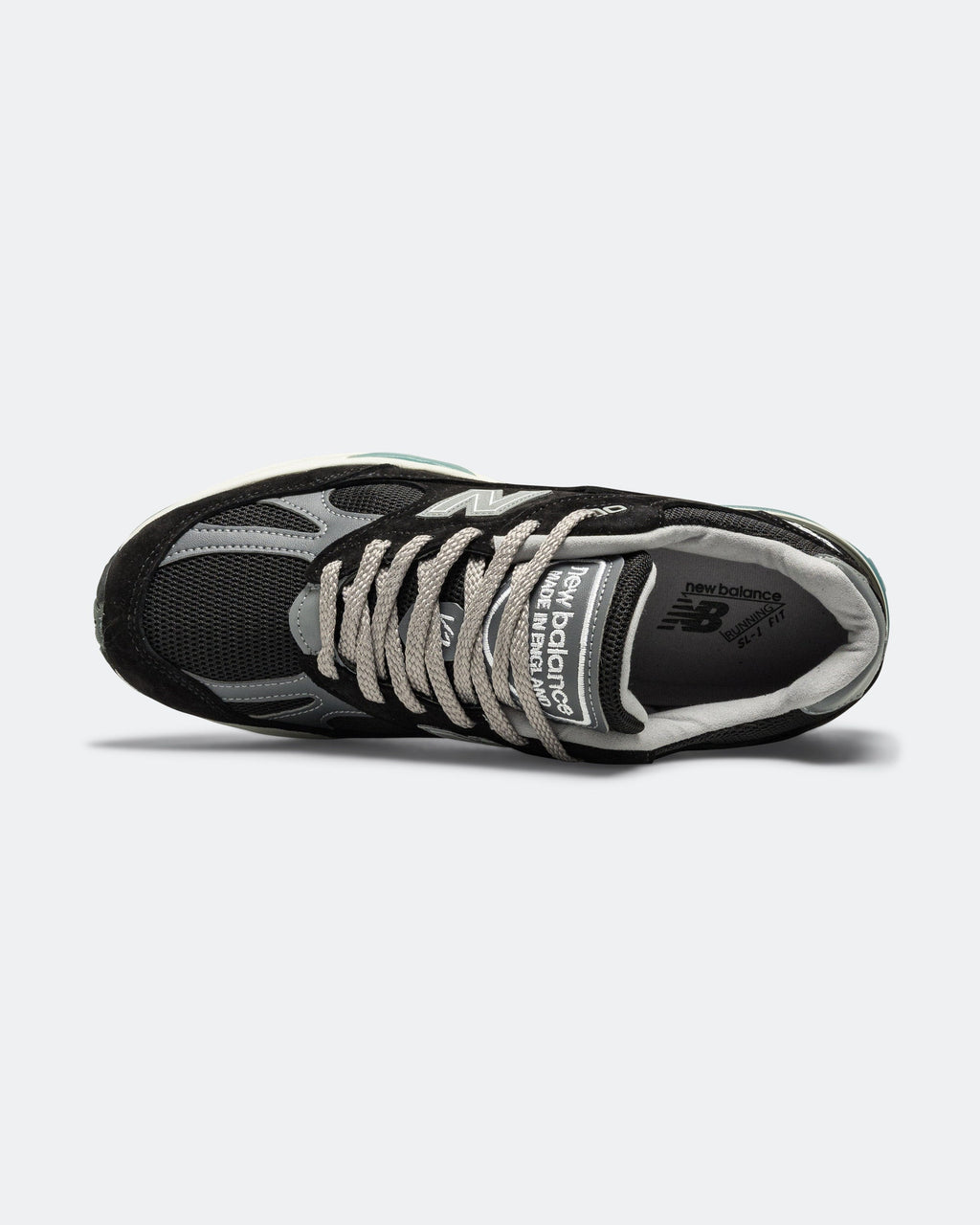 Unisex 991v2 Suede & Mesh Lifestyle Sneakers - Black - U991BK2