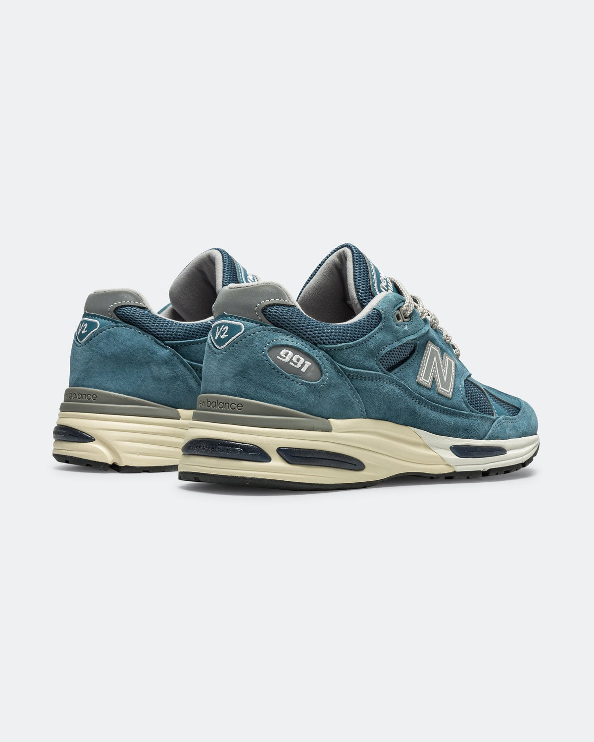 Men's 991v2 Suede & Mesh Lifestyle Sneakers - Blue - U991BU2