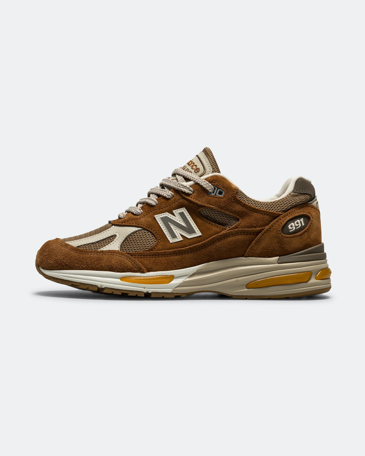 Men's 991v2 Suede & Mesh Lifestyle Sneakers - Brown - U991GB2